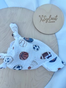 Chusteczka z daszkiem MUŚLINOWA SPORT COOKIES