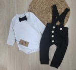 Komplet ELEGANT czarny- body i spodnie   