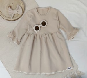 Sukienka WIKI -jasny beż  