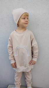 Bluza Rainbow - jasny beż 