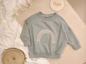Bluza Rainbow - brudny niebieski 
