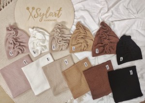 Turban i komin - sweterek kolory