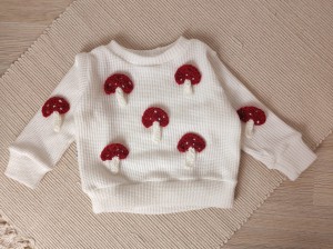 Sweterek MUCHOMORKI- ecru 