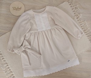 Sukienka MELANIA -wafelek piasek 