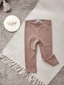 Legginsy klasyczne - PRĄŻEK ORZECH  