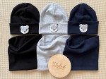Czapka BEANIE WILK i komin  