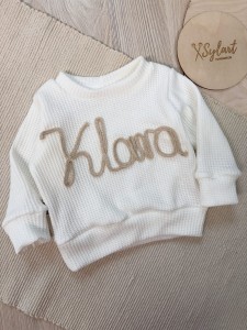 Sweterek KLASYCZNY personalizowany - ecru 